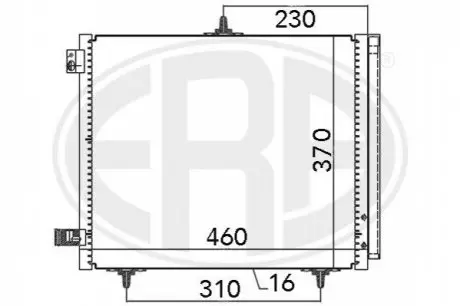 Радіатор ERA 667009