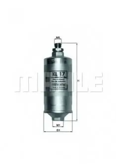 Топливный фильтр MAHLE ORIGINAL KL 17 MAHLE / KNECHT KL17