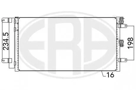 Радіатор ERA 667109