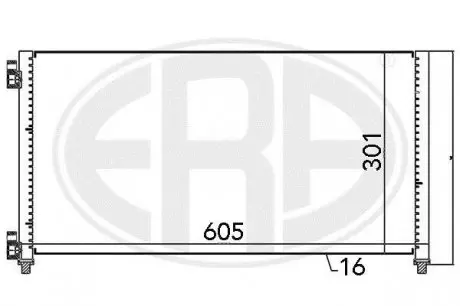Радиатор кондиционера 46821270 Fiat ERA 667066