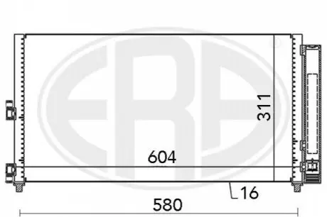 Радиатор кондиционера 46820833 Fiat ERA 667000