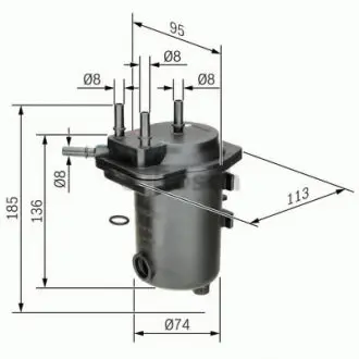 Топливный фильтр 0 450 907 012 BOSCH 0450907012
