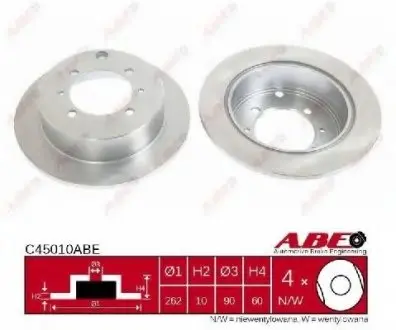Тормозной диск ABE C45010ABE