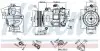 Компрессор кондиционера VW-TOURAN TDI 03- аналог 89020 NISSENS 890632 (фото 7)
