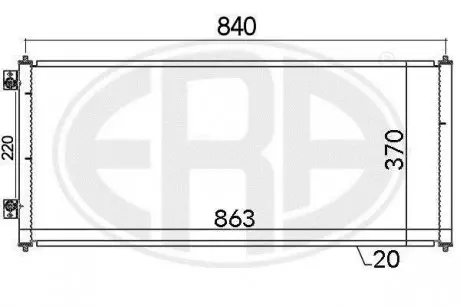 Радиатор кондиционера 1671707 Ford ERA 667144