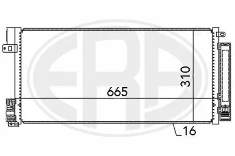Радиатор кондиционера 1850158 Fiat ERA 667004