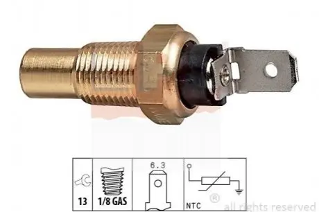 Датчик температури охолодж. Mazda 323 C (BA) 94-/Mitsubishi Pajero 91- EPS 1830080