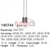Щітки генератора 2314204P01 Nissan CARGO 140744 (фото 1)