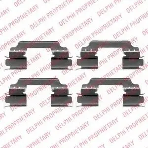 Комплектуючі, колодки дискового гальма Delphi LX0425
