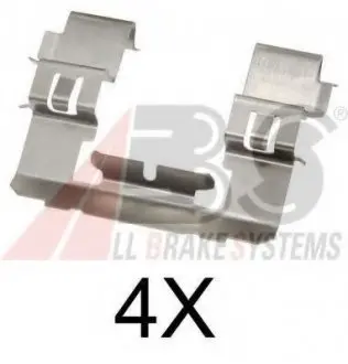 Комплектуючі, колодки дискового гальма A.B.S. A.B.S. 1742Q