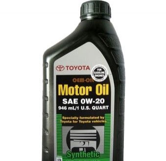 Масло моторное синтетическое motor oil sn 0w20 946ml (usa) Toyota / Lexus / Daihatsu 002790WQTE01 (фото 1)
