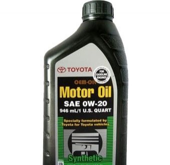 Олива моторна синтетична motor oil sn 0w20 946ml (usa) TOYOTA Toyota / Lexus / Daihatsu 002790WQTE01 (фото 1)