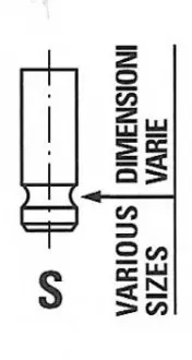 Клапан впускной R6566/SNT HYUNDAI 1,4-1,6 FRECCIA R6566SNT