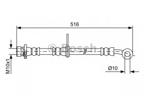 Тормозной шланг HONDA Accord CU FK 2,0-2,407>> BOSCH 1987481730