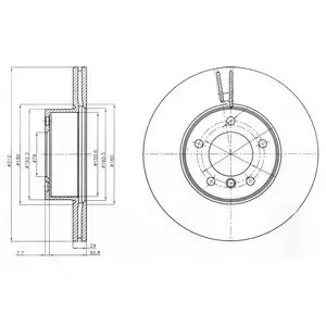 Тормозные диски Delphi BG4172C
