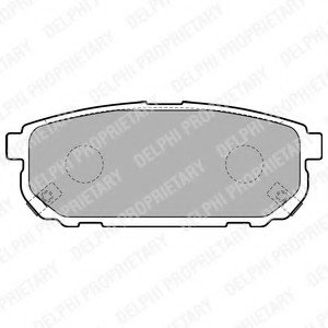 Комплект тормозных колодок, дисковый тормоз Delphi LP1850 (фото 1)