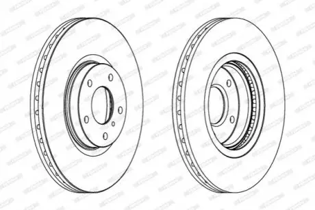 Тормозной диск FERODO DDF1505C1