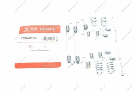 Гальмівні аксесуари (Монтажний комп-кт колодки) 105-0034 QUICK BRAKE 1050034