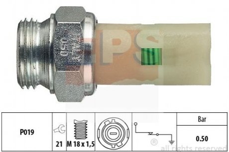 Датчик давления масла R 1,7/1,9D/TD EPS 1.800.075 (фото 1)