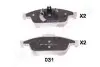Комплект тормозных колодок, дисковый тормоз JAPANPARTS PA031AF