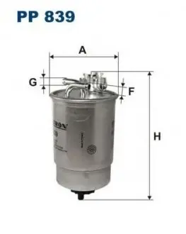 Фильтр топлива PP 839 PROMO FILTRON PP839