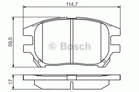Тормозные колодки дисковые Lexus RX300 U1 2001-2003 F BOSCH 0986495140