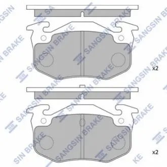 Колодка торм. RENAULT MEGANE задн. (SANGSIN) SANGSIN Hi-Q (SANGSIN) SP1242