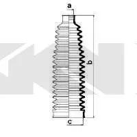 Пильовик рульового механізма GKN SPIDAN 84076
