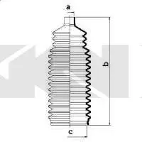 Пильовик рульового механізма GKN SPIDAN 83742