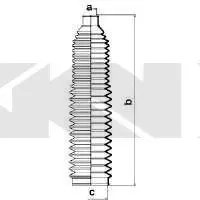Пильовик рульового механізма GKN SPIDAN 83686