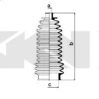 Пильовик рульового механізма GKN SPIDAN 83649