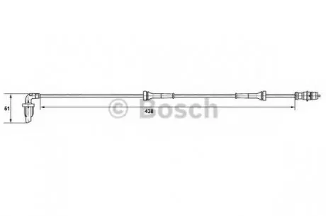Датчик, частота обертання колеса BOSCH 0265007582