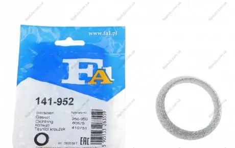 Кольцо уплотнительное Fischer 141-952 Fischer Automotive One (FA1) 141952