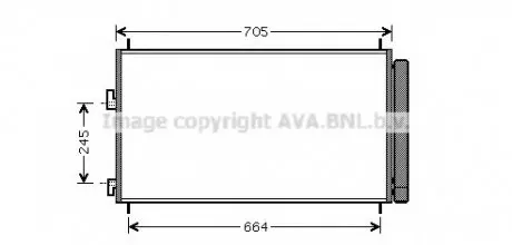 Конденсор RAV4 All 11/05- (AVA) AVA COOLING TO5410D