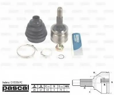 Шарнирный комплект, приводной вал PASCAL G15056PC