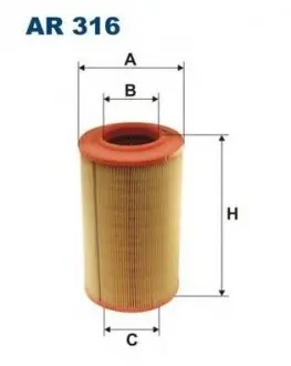 Фільтр повітря AR 316 PROMO FILTRON AR316