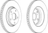 Диск гальмівний к-т (2шт) komplekt 2szt FERODO DDF1756 (фото 1)