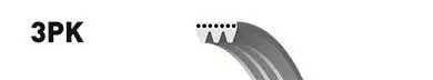Ремень поликлиновый 3PK813/815 Gates 3PK815