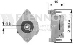 Натяжна планка, полікліновий ремінь Flennor FA99010