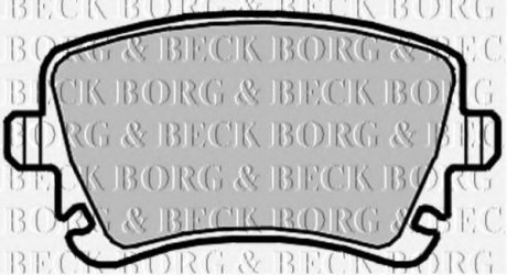 Комплект гальмівних колодок, дискове гальмо BORG & BECK BBP2139 (фото 1)