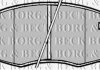 Комплект гальмівних колодок, дискове гальмо BORG & BECK BBP1923