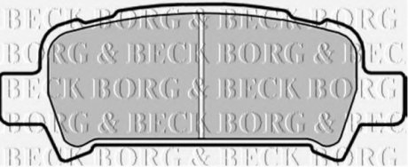 Комплект гальмівних колодок, дискове гальмо BORG & BECK BBP1705 (фото 1)