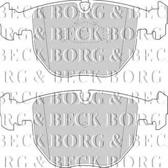 Комплект гальмівних колодок, дискове гальмо BORG & BECK BBP1595