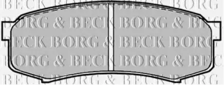 Комплект гальмівних колодок, дискове гальмо BORG & BECK BBP1514
