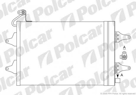 Радіатори кондиціонера Polcar 6913K8C1S (фото 1)
