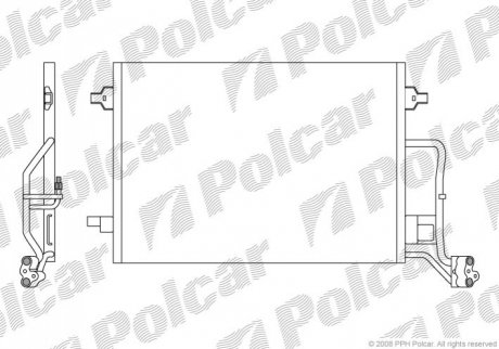 Радіатори кондиціонера Polcar 9549K8C1S (фото 1)