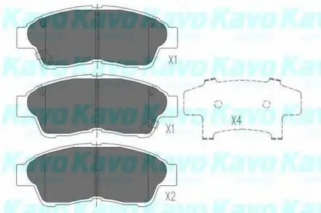 Тормозные колодки дисковые KBP-9005 KAVO KBP9005