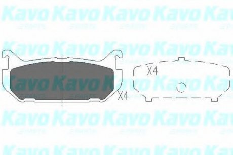 Тормозные колодки дисковые KBP-4508 KAVO KBP4508 (фото 1)
