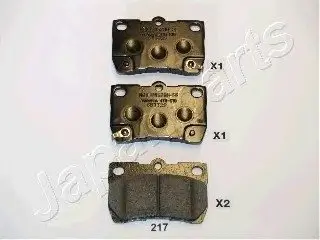 Тормозные колодки дисковые PP-217AF JAPANPARTS PP217AF