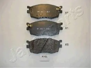 Гальмівні колодки дискові PA-K12AF JAPANPARTS PAK12AF